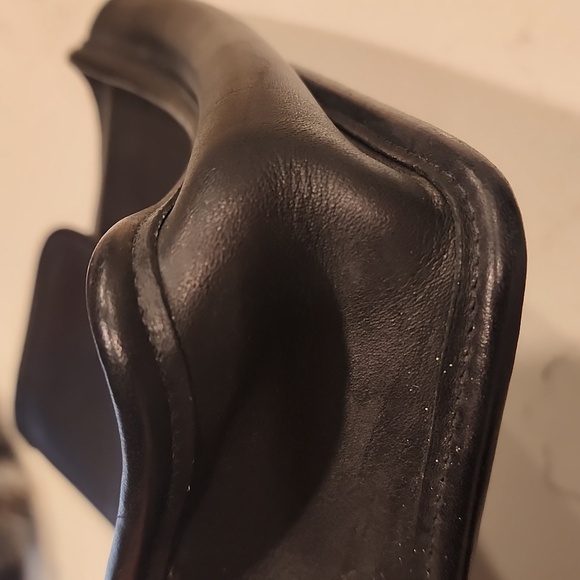 Coach Vintage  Black Leather Wristlet Carryall Clutch Bag  - Picture 4 of 7